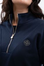 Louise Sweat Zip Femme Versailles - Marine (Navy) Louise Sweat Zip Femme Versailles - Marine (Navy)