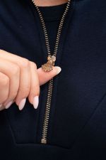 Louise Felpa con zip Donna Versailles - Marine (Navy) Louise Felpa con zip Donna Versailles - Marine (Navy)