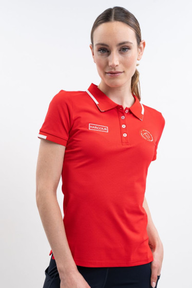 Douve Polo Women's SWISS EQUESTRIAN FRIENDS - Red (Red)