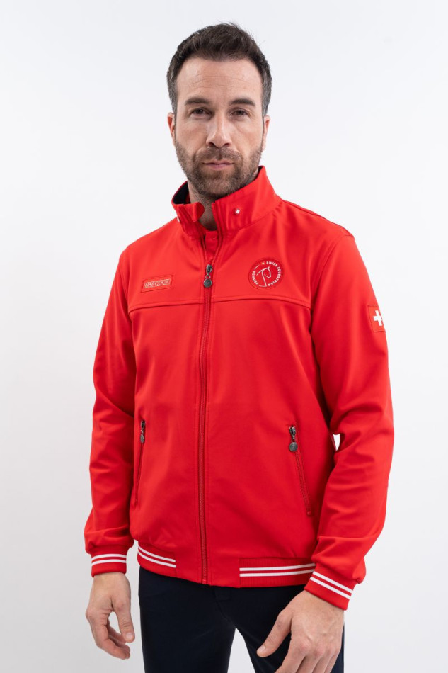 Menthue Chaqueta Unisex SWISS EQUESTRIAN FRIENDS - Rojo (Red)