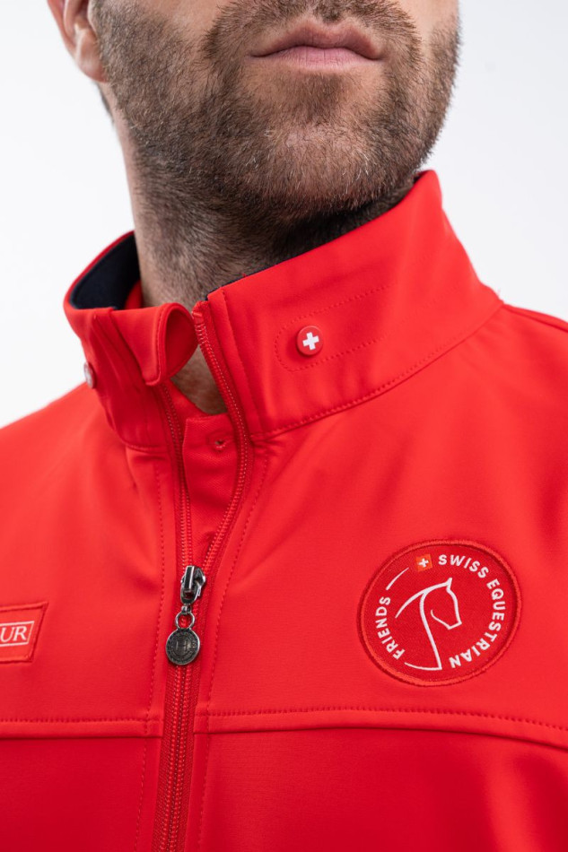 Menthue Giacca Unisex SWISS EQUESTRIAN FRIENDS - Rosso (Red)