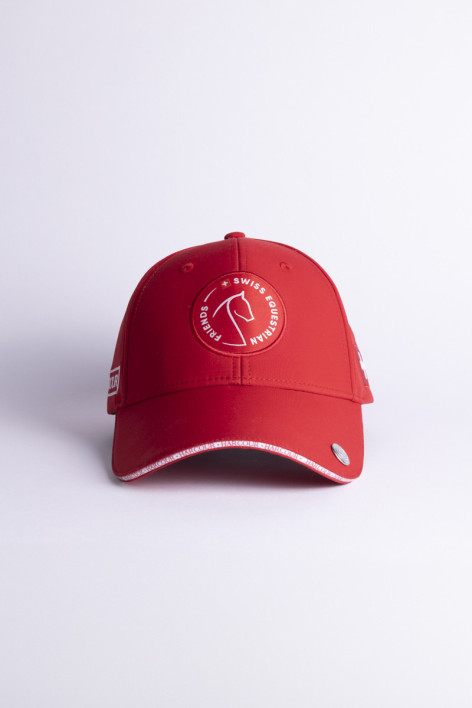 Zhil Kappe SWISS EQUESTRIAN FRIENDS - Rouge (Red)
