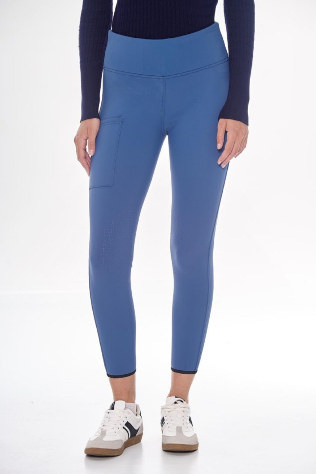 Lili Fleece-Legging Damen - Steel Blue