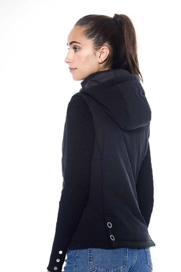 Bernie &Auml;rmellose Weste Damen - Noir (Black)
