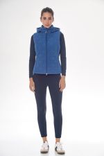 Bernie Women's sleeveless vest - Steel Blue Bernie Women's sleeveless vest - Steel Blue