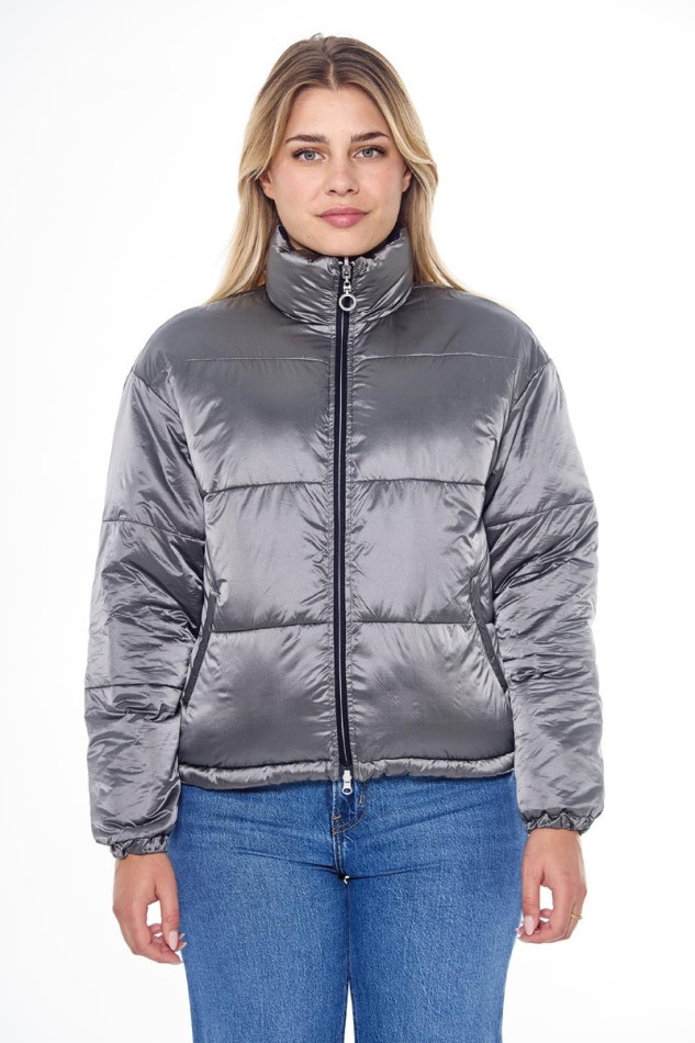 Janari Veste Puffer - Navy/Silver Janari Veste Puffer - Navy/Silver