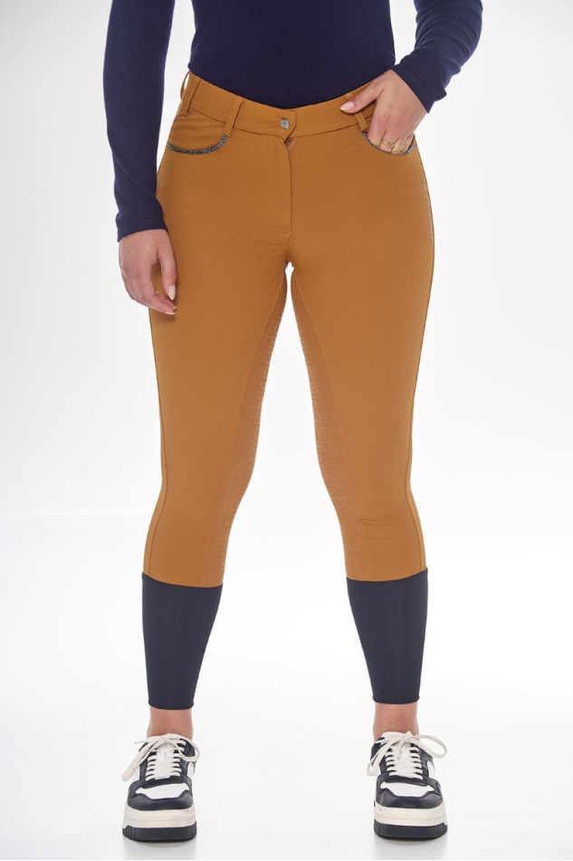 Boogie Pantalon &eacute;quitation Full seat Femme Rider - Golden Yellow