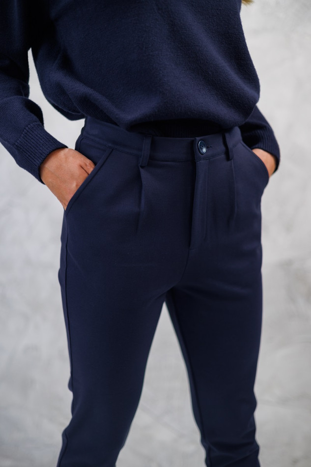 Pavia Chino Jersey Femme - Marine (Navy) Pavia Chino Jersey Femme - Marine (Navy)