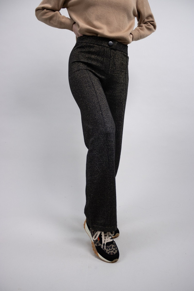 Poba Pantaloni Donna Winter 23 - Black Gold