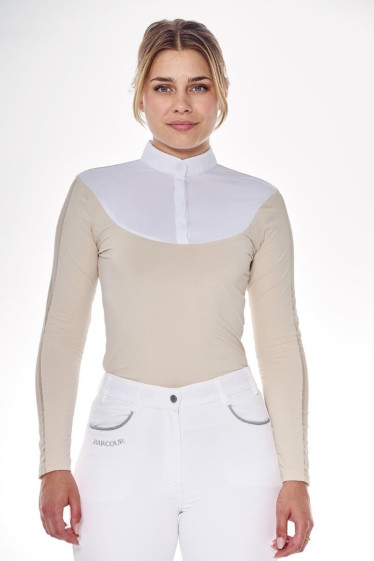 Pannie LS Competition Polo Women Rider - Ivory (Ivory)
