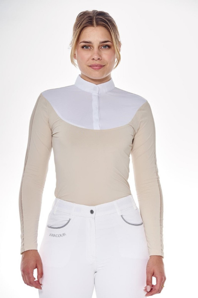Pannie Polo de concours ML Femme Rider - Ivoire (Ivory)