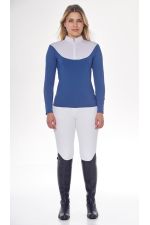 Pannie Polo de concurso ML Mujer Rider - Steel Blue Pannie Polo de concurso ML Mujer Rider - Steel Blue