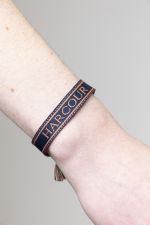 Baya Armband - Navy/Apricot Baya Armband - Navy/Apricot