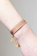 Baya Armband - Abrikoos/Linnen Baya Armband - Abrikoos/Linnen