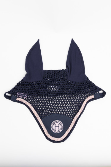 Suzette Bonnet Paard - Navy/Roze