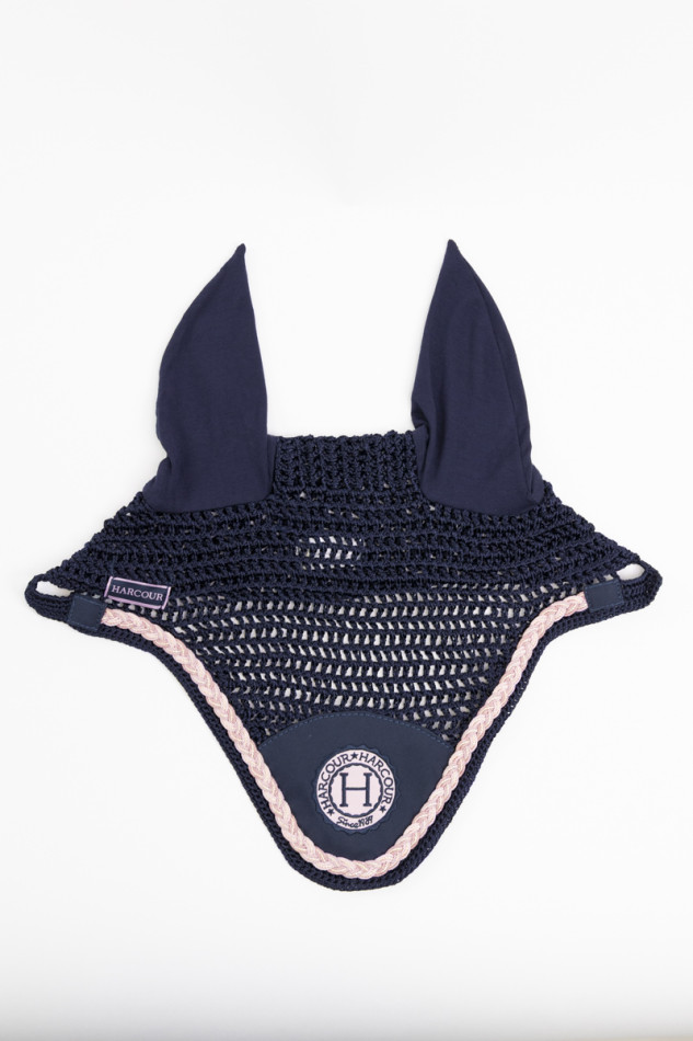 Suzette Bonnet Pferd - Navy/Pink