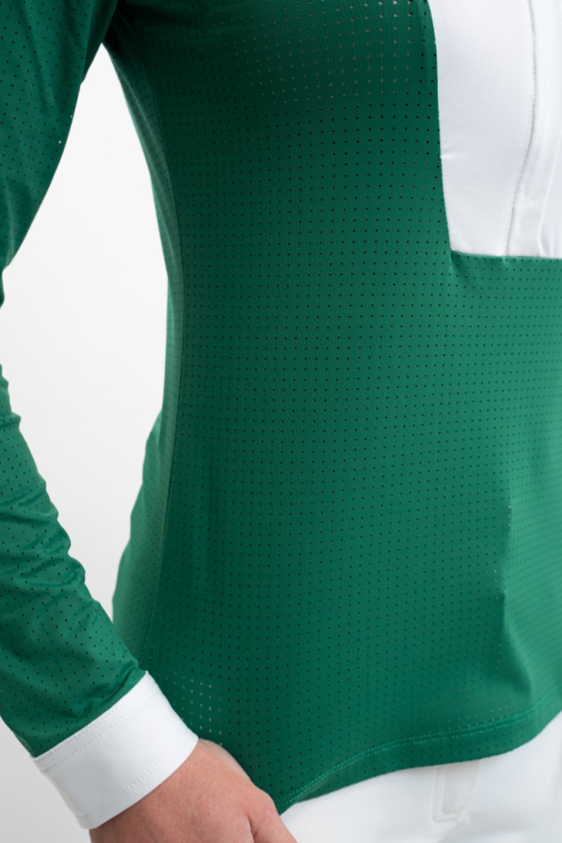 Prague Women's Competition Short-Sleeve Polo - Emerald Green Prague Women's Competition Short-Sleeve Polo - Emerald Green