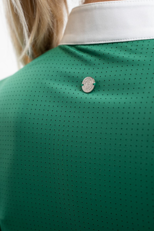 Prague Women's Competition Short-Sleeve Polo - Emerald Green Prague Women's Competition Short-Sleeve Polo - Emerald Green