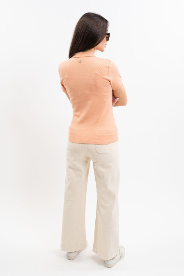 Pamoly Polo MC Femme - Abricot (Apricot)