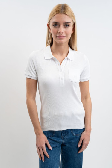 Women's Pamoly Polo MC - White (White)