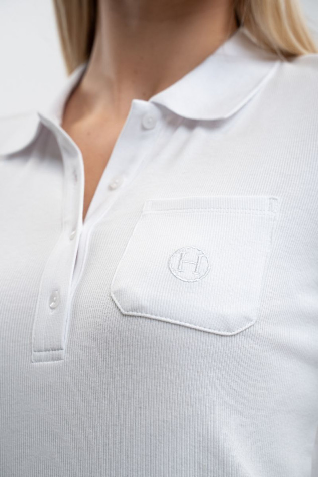 Pamoly Polo MC Mulher - Blanc (White)