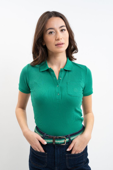 Pamoly Polo MC Frau - Emerald Green