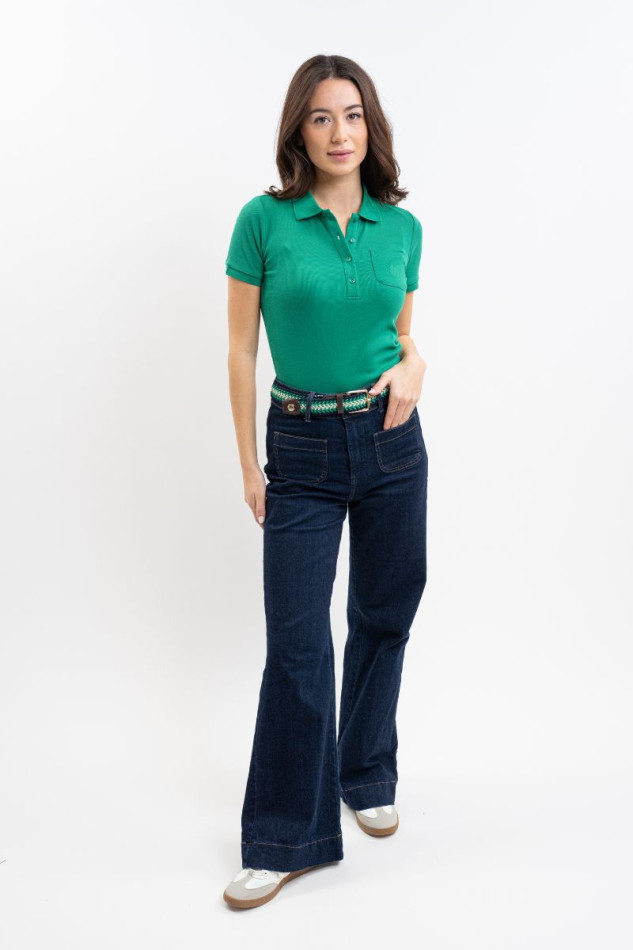 Pamoly Polo MC Femme - Emerald Green
