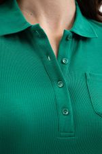 Pamoly Polo MC Femme - Emerald Green Pamoly Polo MC Femme - Emerald Green