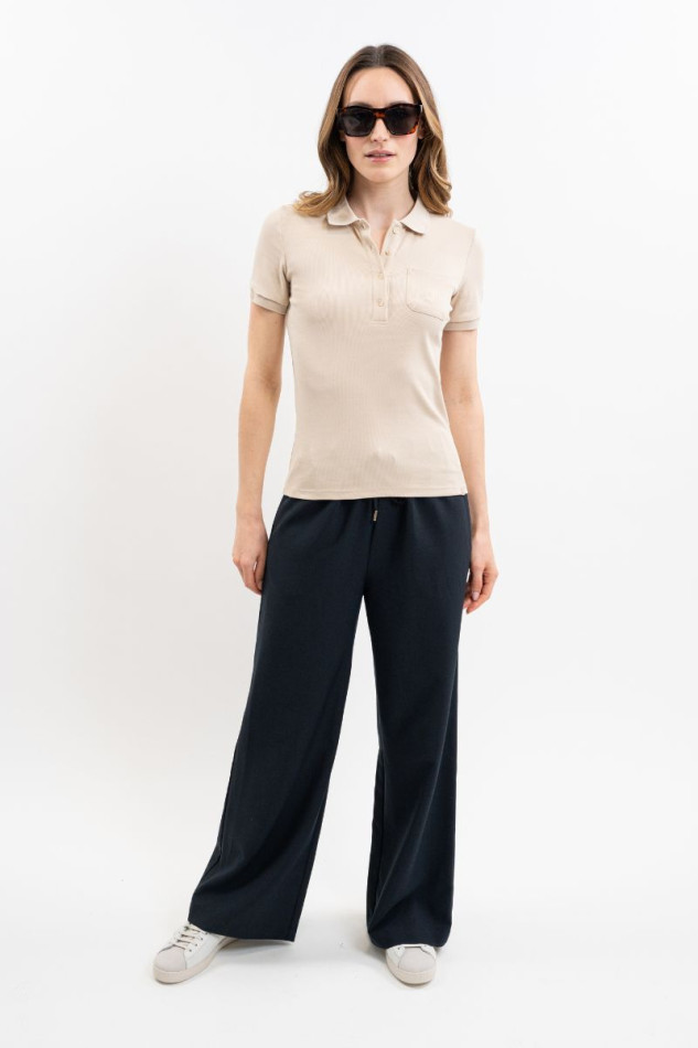 Pamoly Polo MC Donna - Lino (Linen)