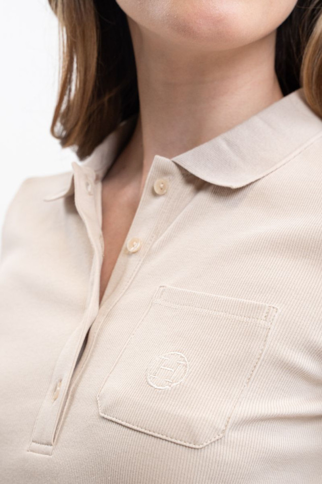 Pamoly Polo MC Donna - Lino (Linen)