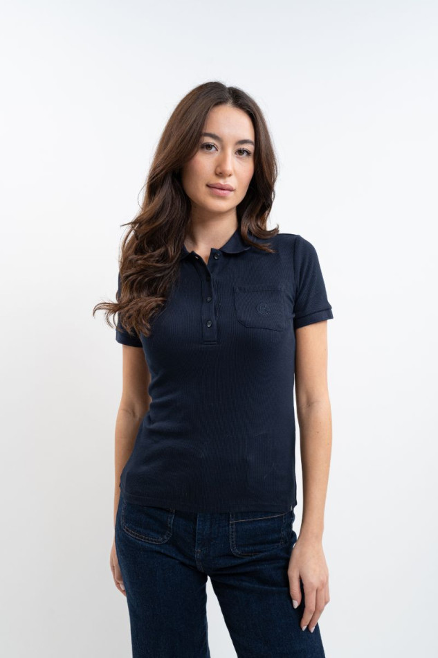 Pamoly Women's Short-Sleeve Polo - Navy