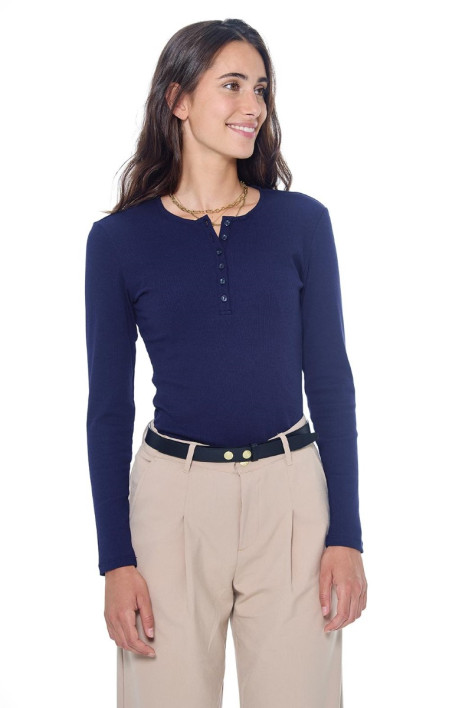 Pipalo Camiseta ML Mujer - Marine (Navy)