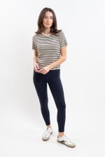 Tzimi T-shirt Mulher - Linen/Navy Tzimi T-shirt Mulher - Linen/Navy
