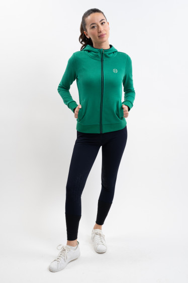 Strella Sweat zip Women - Emerald Green