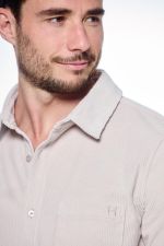 Shavi Camisa de Veludo Homem - Marfim (Ivory) Shavi Camisa de Veludo Homem - Marfim (Ivory)