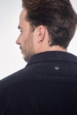 Shavi Camisa de Veludo Homem - Preto (Black) Shavi Camisa de Veludo Homem - Preto (Black)