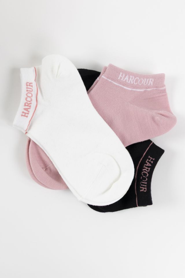 Suzanne Chaussettes (x3 paires) - Black/Pink