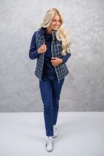 Best Of Gilet sans manches Femme Winter 23 - Tweed Navy/White Best Of Gilet sans manches Femme Winter 23 - Tweed Navy/White