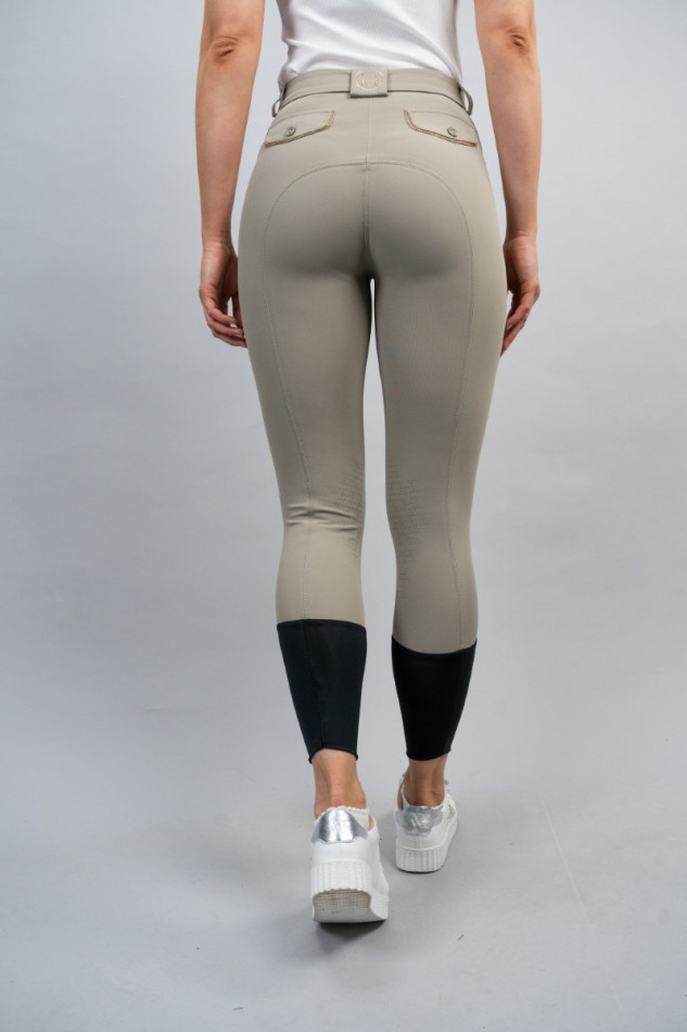 Jaltika Fix System Grip Riding Pants - Beige/Light Gold