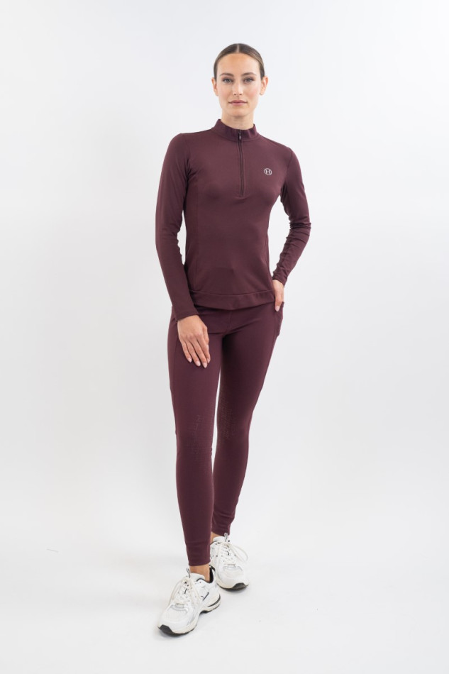 Tess Polo T&eacute;cnico - Aubergine