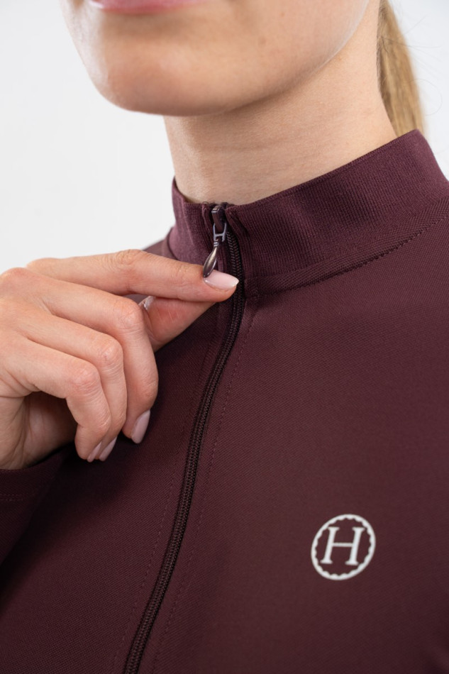 Tess Polo Technique - Aubergine