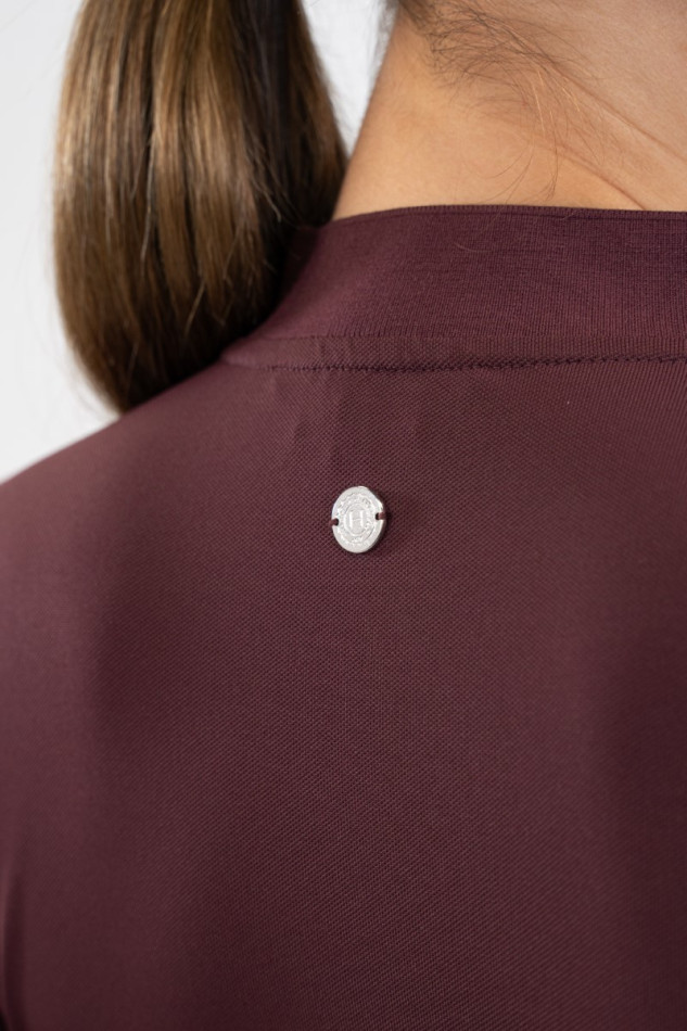Tess Technical Polo - Aubergine