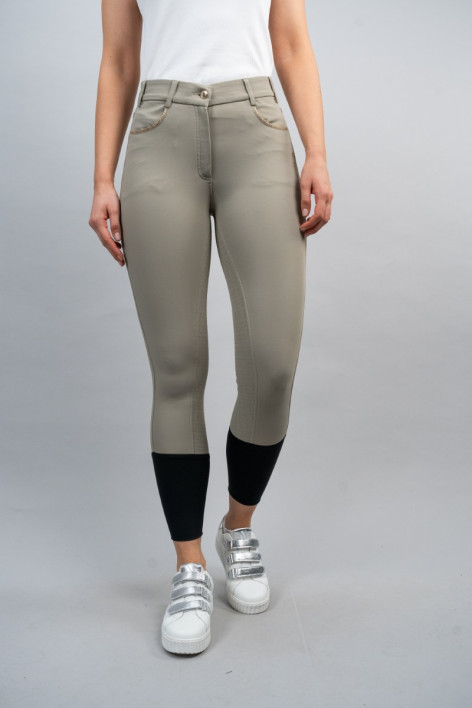 Boogie Pantalón de equitación Full seat Mujer Rider - Beige (Beige)