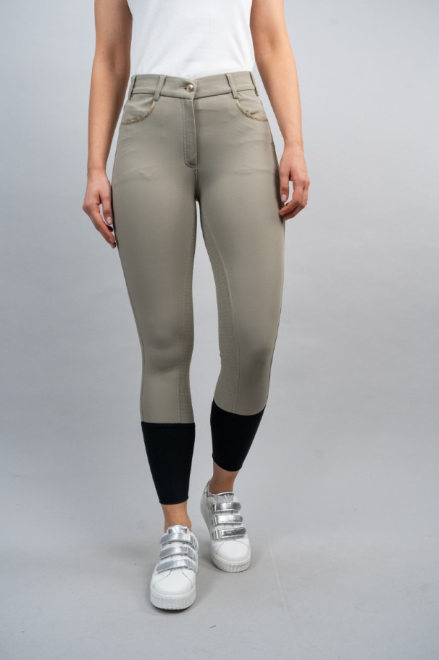 Boogie Reithose Full Seat Damen Rider - Beige (Beige)