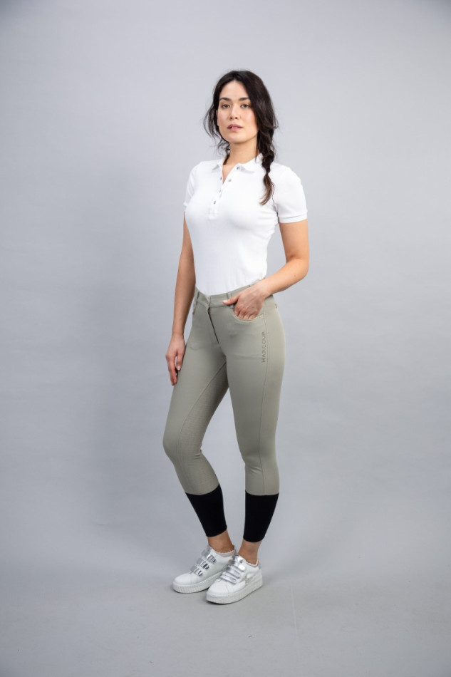 Boogie Full Seat Women's Riding Breeches Rider - Beige/Light Gold