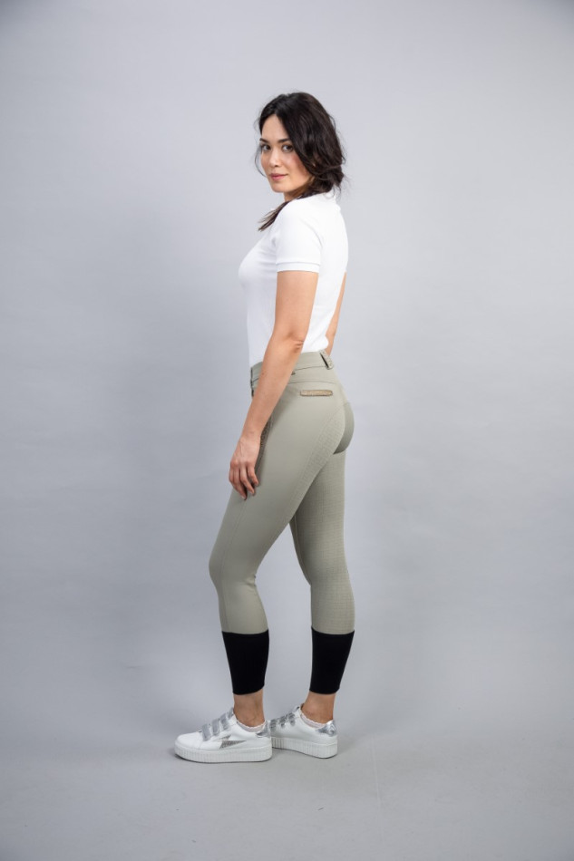 Boogie Full Seat Women's Riding Breeches Rider - Beige/Light Gold