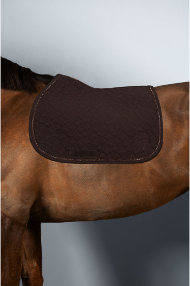 Saphir Saddle pad - Dark Brown