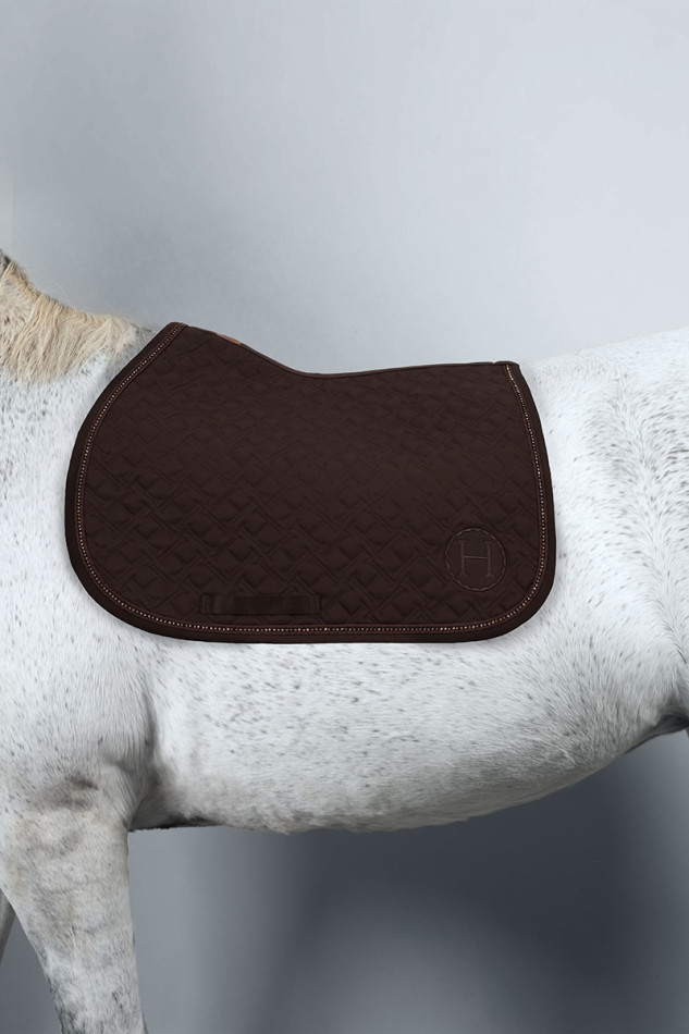 Saphir Saddle Pad - Dark Brown