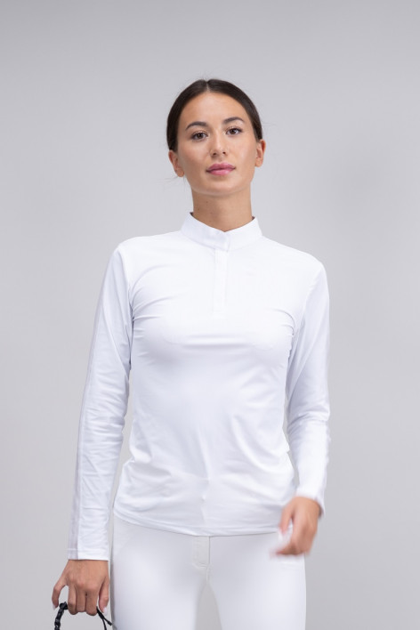 Pannie Polo da concorso ML Donna Rider - Bianco (White)