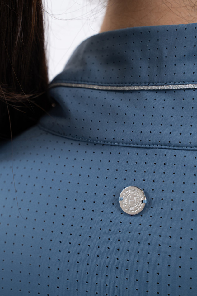 Breezi Polo ML Mulher - Steel Blue Breezi Polo ML Mulher - Steel Blue
